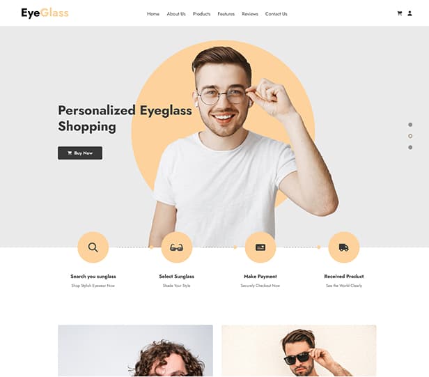 Eeyglass Product Landing Page