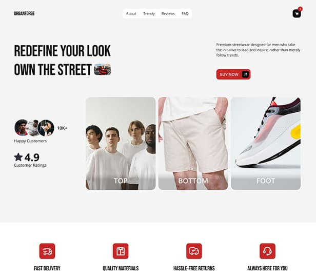 Clothing Shop Single Product